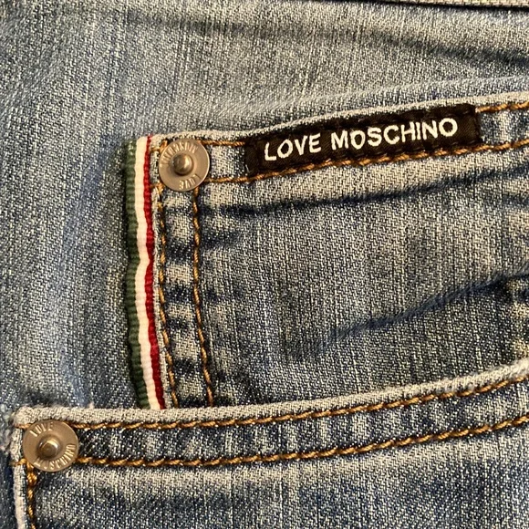 Moschino Blue Denim with Black Label - Picture 3 of 11
